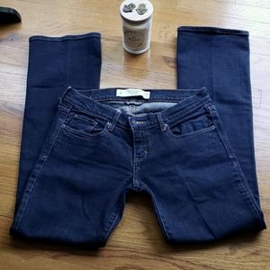 A&F BLUE JEANS PERFECT STRETCH SKINNY JEANS
